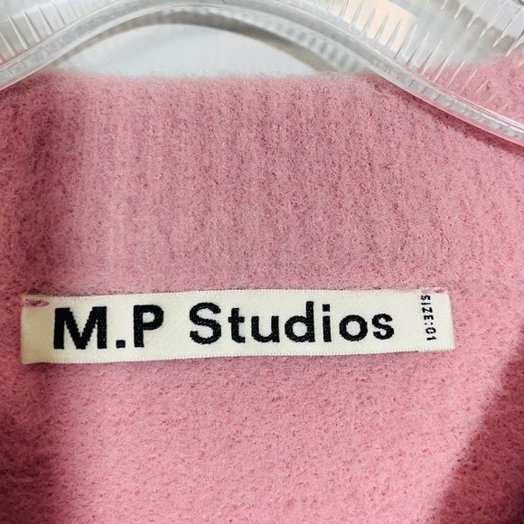Mason Prince M.P Studios Japan Oversized Slouchy Drop Shoulder Sweater Pink 1 - Picture 3 of 13